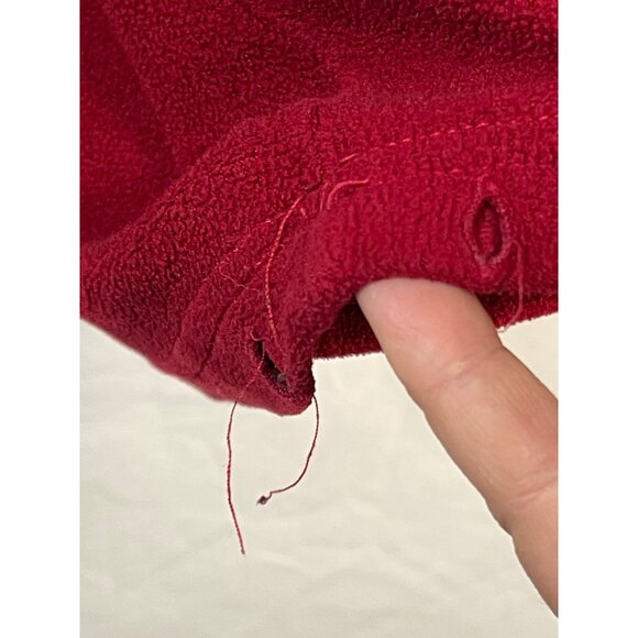 my town red hooded sweatshirt front pocket elastic sleeve bottoms brian READ - Picture 6 of 8